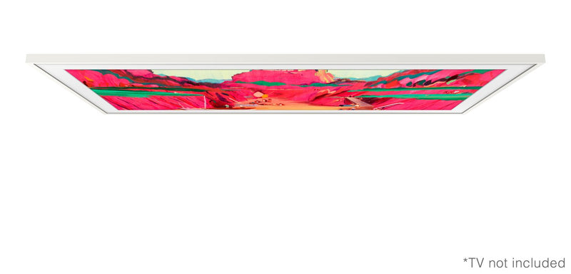 Cadre décoratif personnalisable pour téléviseur The Frame Pro de 85 po de Samsung - blanc moderne