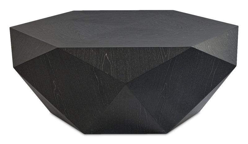 Table à café moderne Dawson de 37 po - noire