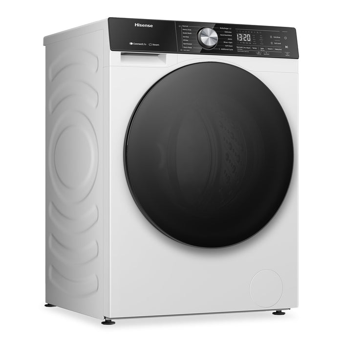 Laveuse Hisense à chargement frontal de 3,1 pi3 et de 24 po avec lavage à la vapeur - blanche - WF5S2845BW