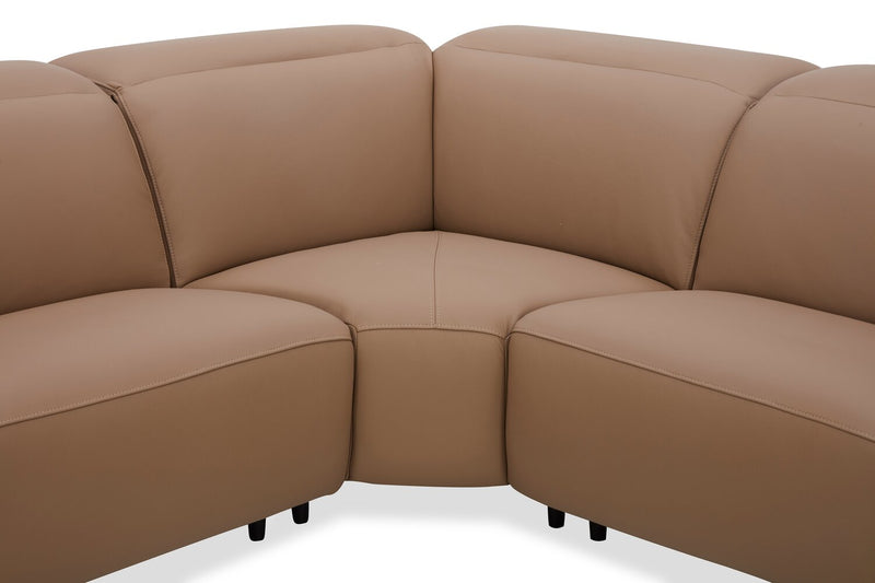  Sofa sectionnel de gauche à inclinaison électrique Valencia 5 pièces - Blanca Macha