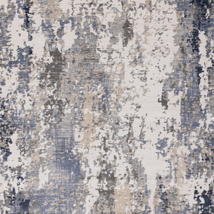 Carpette Lucas vieillie 7 pi 10 po x 10 pi 6 po - bleue
