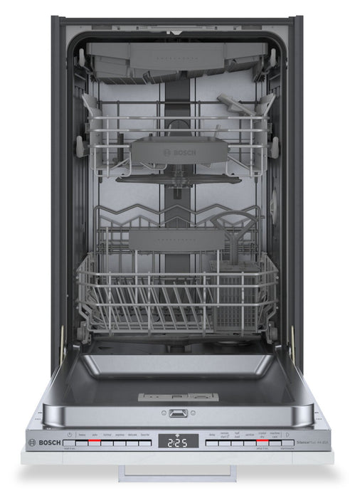 Lave-vaisselle intelligent Bosch de série 800 de 18 po avec panneau personnalisable, PrecisionWash et 3e panier - SPV68C73UC