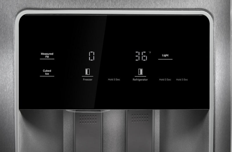 Réfrigérateur Whirlpool de 28,7 pi³ et de 36 po à compartiments juxtaposés - acier inoxydable résistant aux traces de doigts - WRSF6536RZ