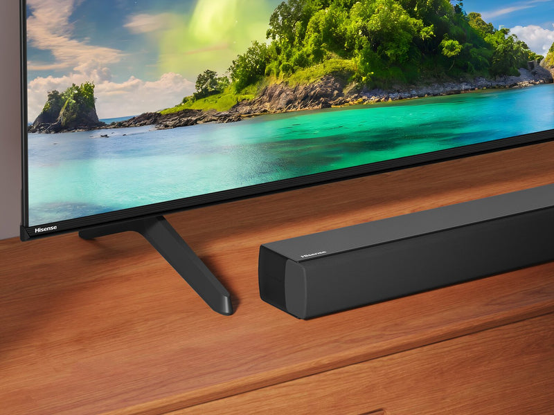 Barre de son à 5.1 canaux HISENSE avec Dolby AudioMC, DTS Virtual:XMC, caisson d’extrêmes graves sans fil de 540 W et haut-parleurs arrière (HS5100)