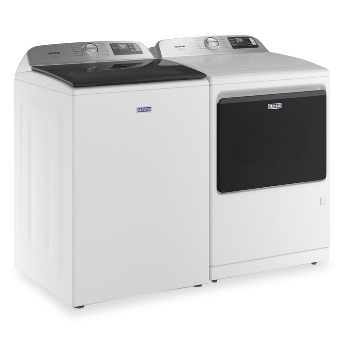 Laveuse intelligente à chargement par le haut Animal Pet Pro de 6,0 pi3 et sécheuse à gaz de 7,4 pi3 de Maytag - blanches 