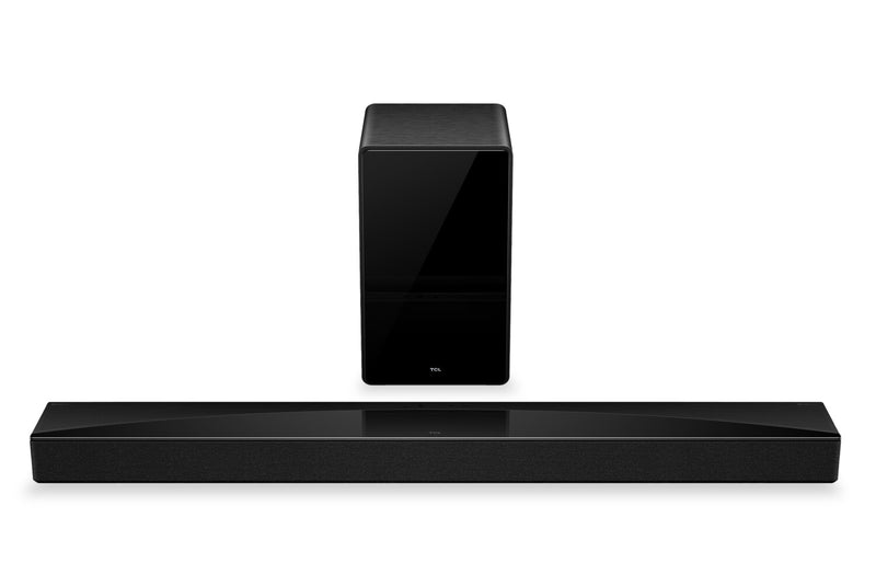 Barre de son de 620 W à 5.1.2 canaux TCL Q75H de série Q avec caisson d’extrêmes graves sans fil (Q75H)