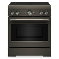  Cuisinière KitchenAid de 4,1 pi3 et de 30 po à convection avec friture à air sans préchauffage - minerai noir - KFIS930SBE