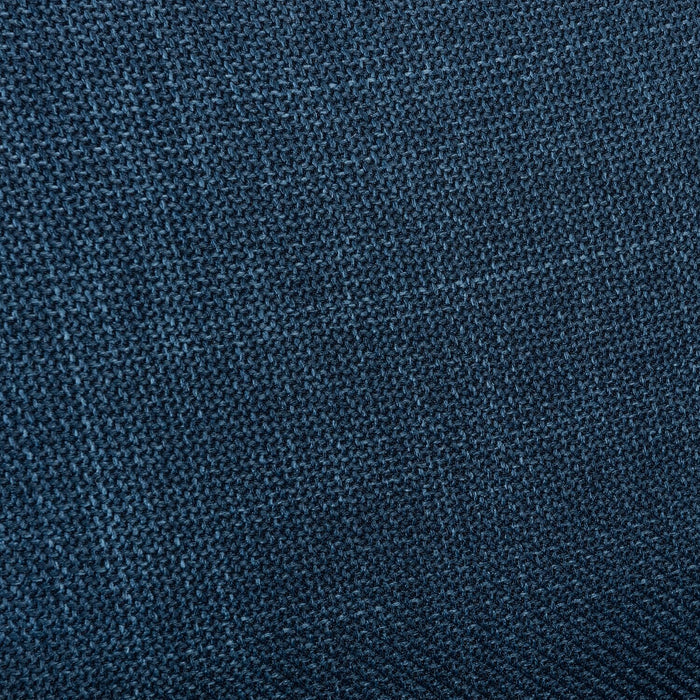 Fauteuil River de 40,1 po en tissu d’apparence lin avec base et pattes en bois - bleu