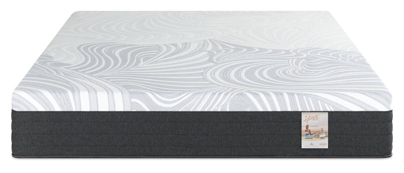 Matelas ferme à plateau-coussin dans une boîte Spa 10 de Springwall pour lit simple