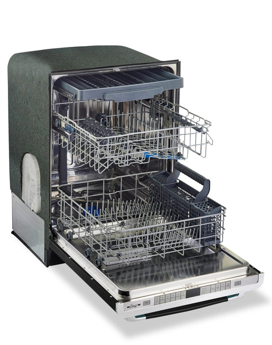 Lave-vaisselle Classic Rétro par Unique de 24 po et de 45 dBA avec commandes sur le dessus - noir minuit - UGP-24CR DW B