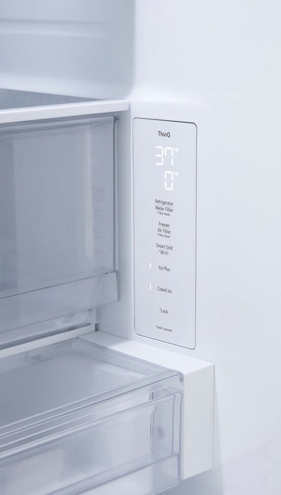 Réfrigérateur LG de 25,1 pi3 et de 36 po de profondeur comptoir à portes françaises - acier inoxydable résistant aux taches - LF25BZH42S