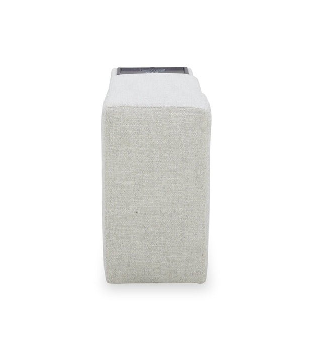 Console de rangement modulaire Sky de 13 po en tissu avec port USB - blé Nathan