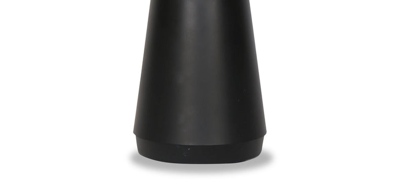 Lampe de table pour l’intérieur et pour l’extérieur moderne portable Beech de 11 po en acrylique avec port USB - noire
