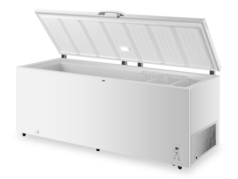 Congélateur coffre convertible en réfrigérateur Hisense de 25 pi³ qui s’installe dans le garage - FC25D6CWD