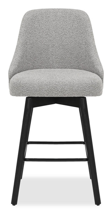 Tabouret bar pivotant Nash de hauteur comptoir - anthracite