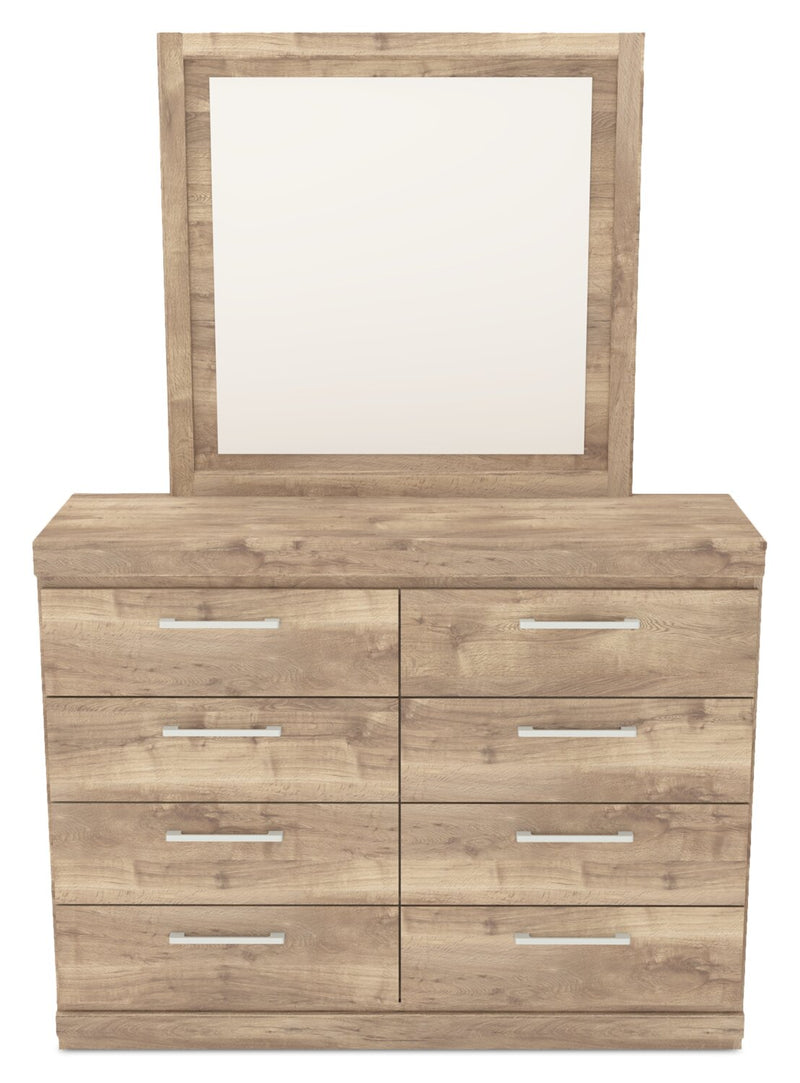 Miroir de commode de chambre à coucher Derekson - naturel - Brick Miroir de commode de chambre à coucher Derekson - naturel - Brick