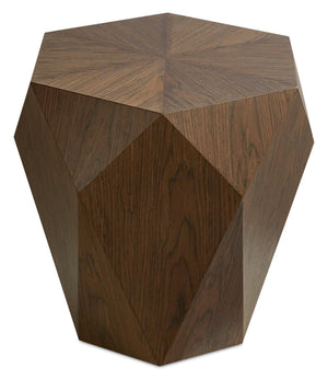 Table de bout moderne Dawson de 19 po - brun clair