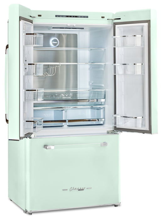 Réfrigérateur Classic Rétro par Unique de 36 po et de 21,4 pi3 de profondeur comptoir - vert menthe estival - UGP-595L LG AC