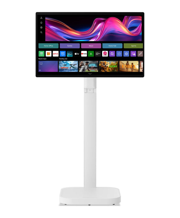 Moniteur intelligent IPS LG Swing UHD 4K de 32 po avec écran tactile et support à roulettes (32U889SA-W.ACC)