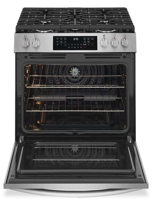 Cuisinière à gaz Frigidaire Gallery de 5,1 pi3 avec friture à air - acier inoxydable - GCFG3059BF\t