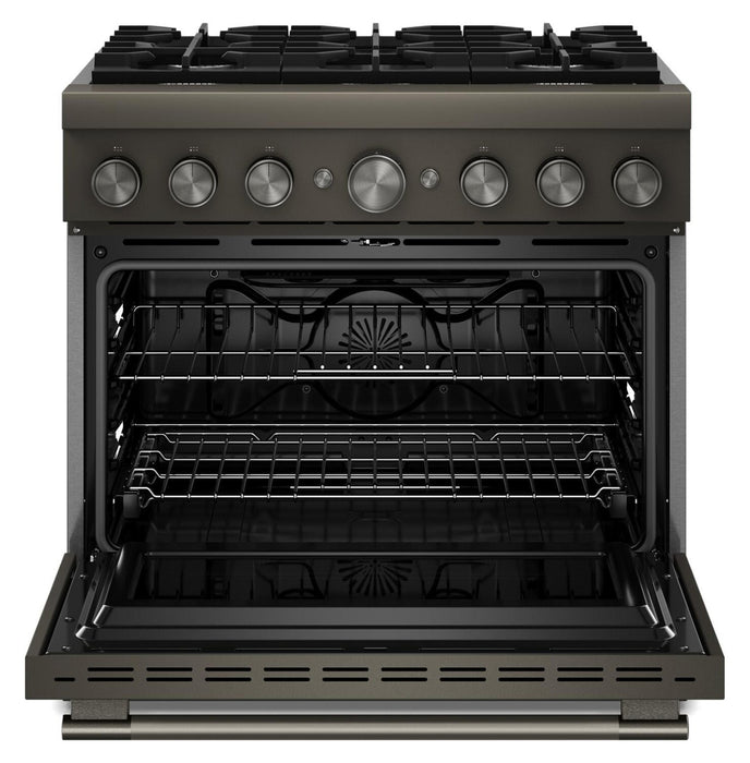 Cuisinière hybride KitchenAid de 5,1 pi3 avec friture à air sans préchauffage - minerai noir - KFDS936SBE