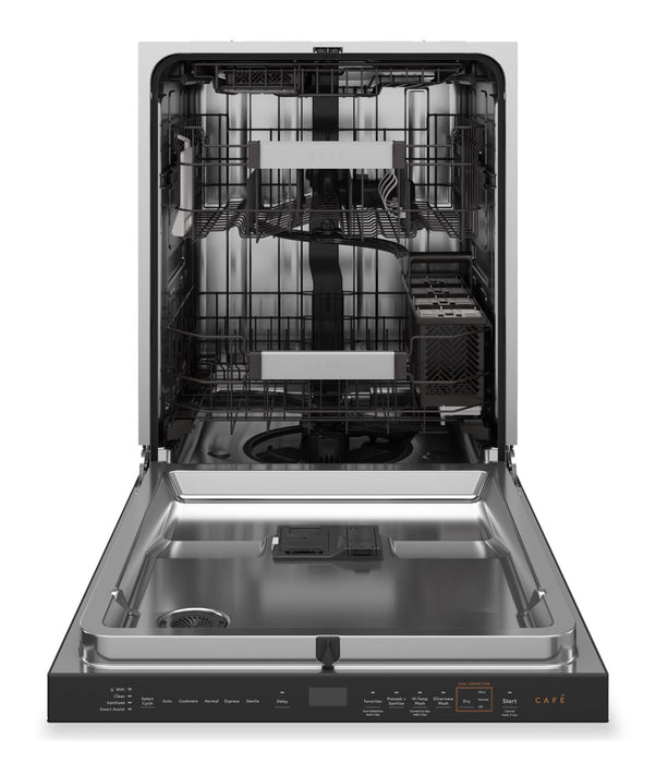Lave-vaisselle intelligent Café de 24 po et de 39 dBA avec panier supérieur UltraWash - verre platine - CDP888M5VS5