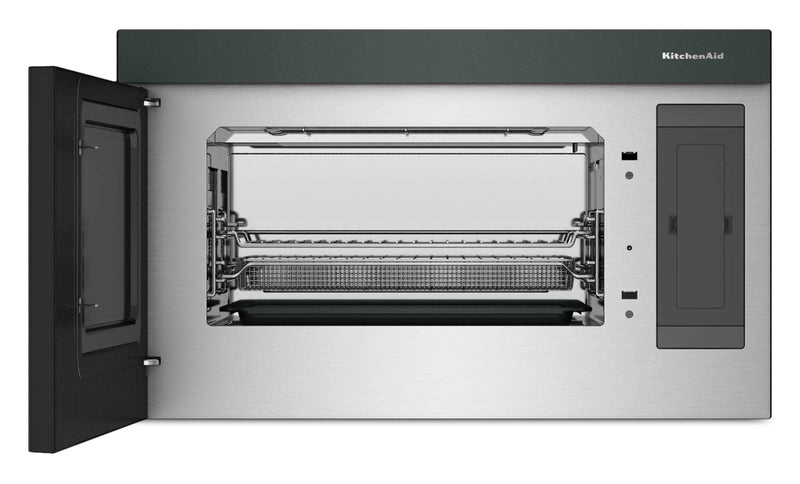 Four à micro-ondes à hotte intégrée intelligent multifonctionnel KitchenAid à installation affleurée - Genévrier  - YKMMF730PJP