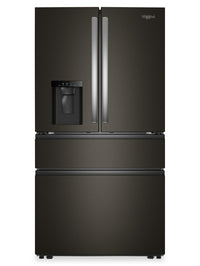  Réfrigérateur Whirlpool de 29 pi3 et de 36 po à portes françaises - acier inoxydable noir résistant aux traces de doigts - WRMF3636SV