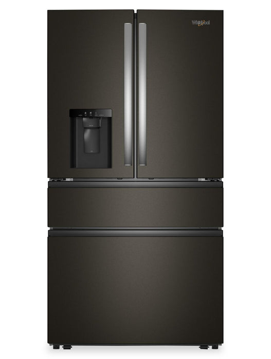 Réfrigérateur Whirlpool de 29 pi3 et de 36 po à portes françaises - acier inoxydable noir résistant aux traces de doigts - WRMF3636SV
