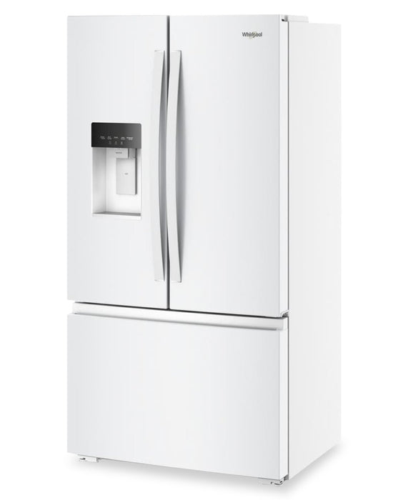 Réfrigérateur Whirlpool de 36 po et de 23,4 pi3 à portes françaises - blanc - WRFC5036RW