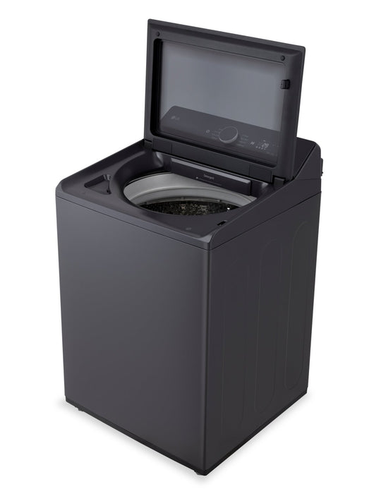Laveuse intelligente haute efficacité LG à chargement par le haut de 6,1 pi³ - acier noir - WT8405CB
