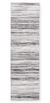 Carpette longue Ceren grise lavable - 2 pi x 7 pi