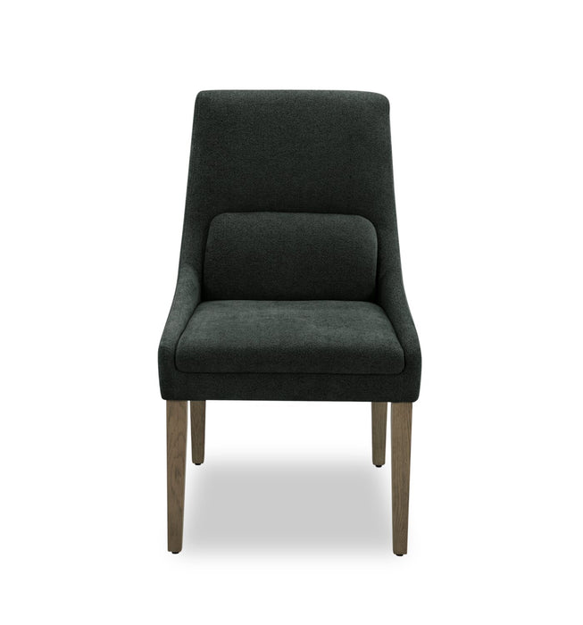 Chaise de salle à manger Clay en tissu de polyester - anthracite