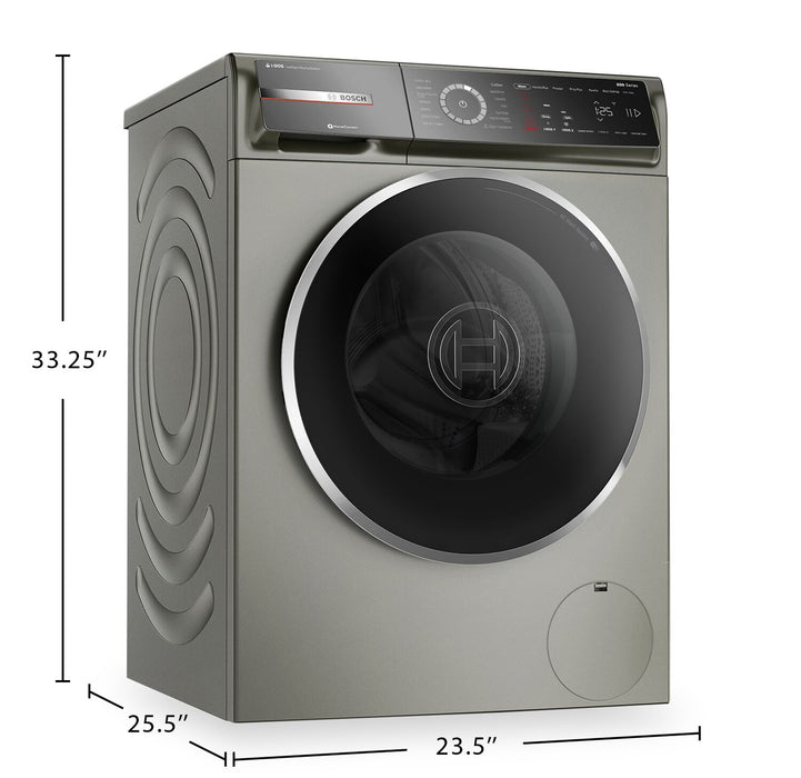 Laveuse compacte Bosch de série 800 à chargement frontal de 2,4 pi³ et de 24 po avec Home ConnectMC - WGB246AXUC