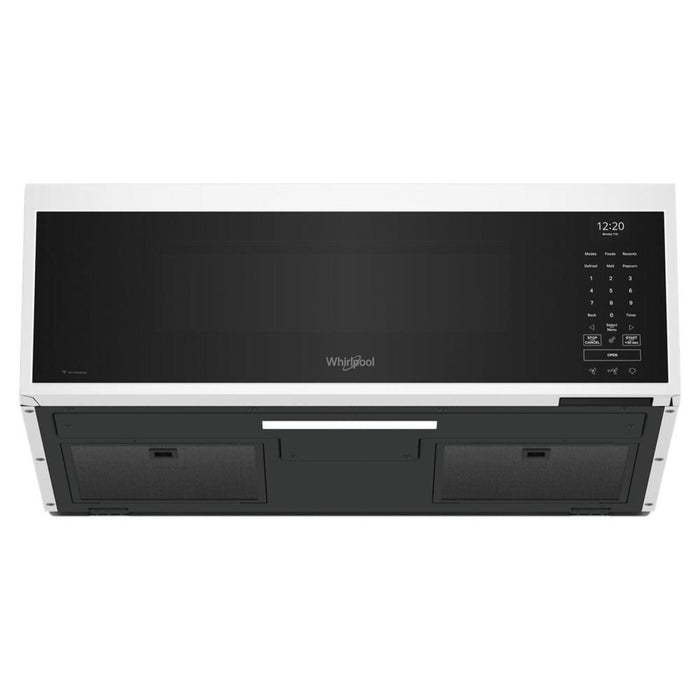 Four à micro-ondes à hotte intégrée intelligent à profil bas Whirlpool de 1,1 pi3 - blanc - YWMML5530RW
