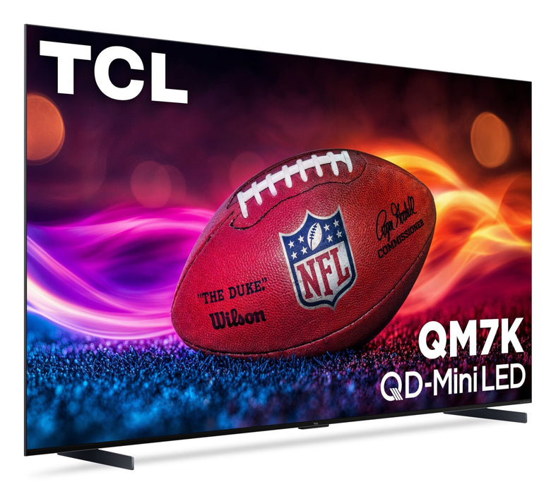Téléviseur intelligent QLED Mini DEL TCL QD QM7K UHD 4K de 115 po avec Google TVMC (115QM7K) - modèle 2025