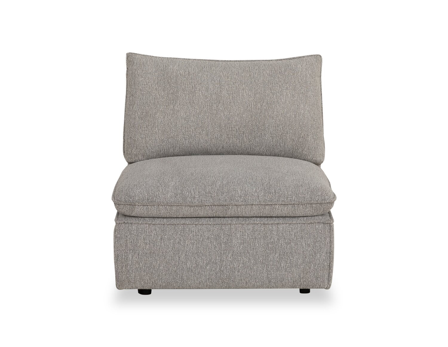 Fauteuil modulaire sans accoudoirs Fusion de 33,46 po en tissu de c