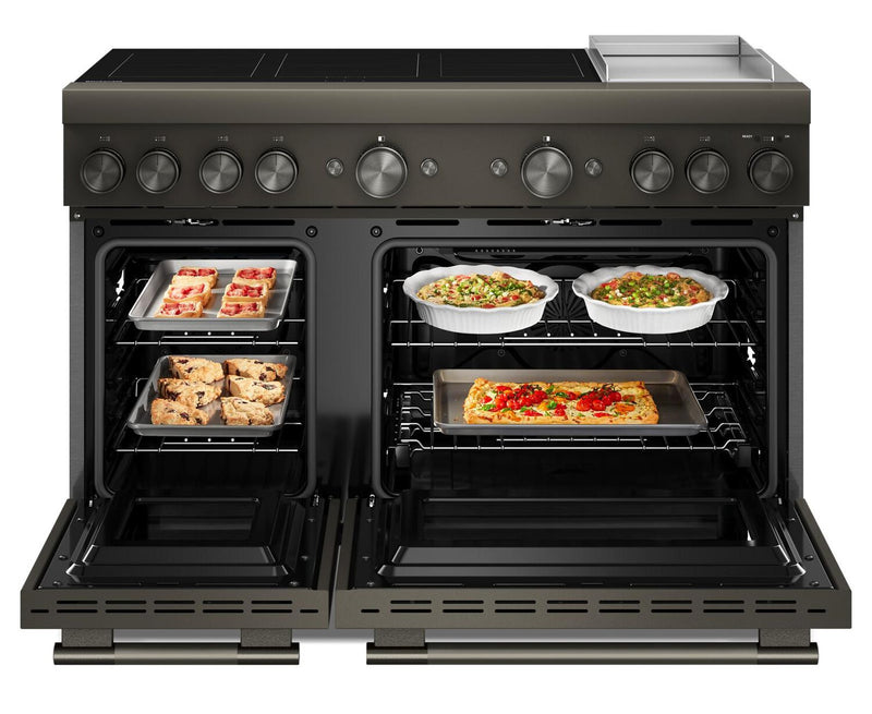 Cuisinière à induction amovible KitchenAid de 6,3 pi³ avec plaque chauffante - minerai noir - KFID948SBE
