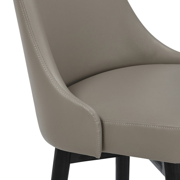 Tabouret bar pivotant Nash de hauteur comptoir - taupe
