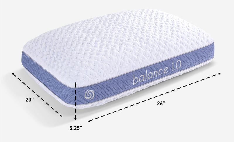 Oreiller PerformanceMD Balance 1.0 de Bedgear pour grand lit - pour dormeur sur le ventre 
