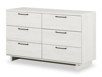  Commode Everley de 51,25 po (L) à 6 tiroirs - blanche