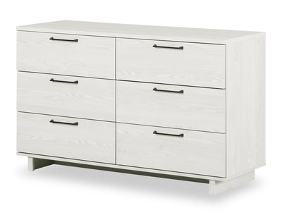Everley 6-Drawer Dresser, 51.25"W - White | Commode Everley de 51,25 po (L) à 6 tiroirs - blanche