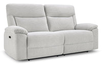  Sofa à inclinaison électrique Spencer de 80,9 po en tissu de chenille - gris