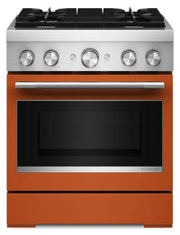 Cuisinière hybride KitchenAid de 4,1 pi3 avec mode de friture à air sans préchauffage - orange brûlée - KFDS930SSC