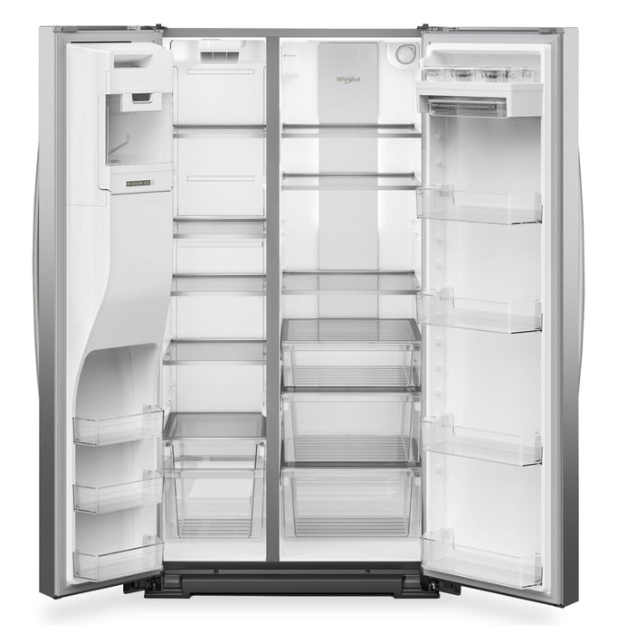 Réfrigérateur Whirlpool de 28,7 pi³ et de 36 po à compartiments juxtaposés - acier inoxydable résistant aux traces de doigts - WRSF6536RZ