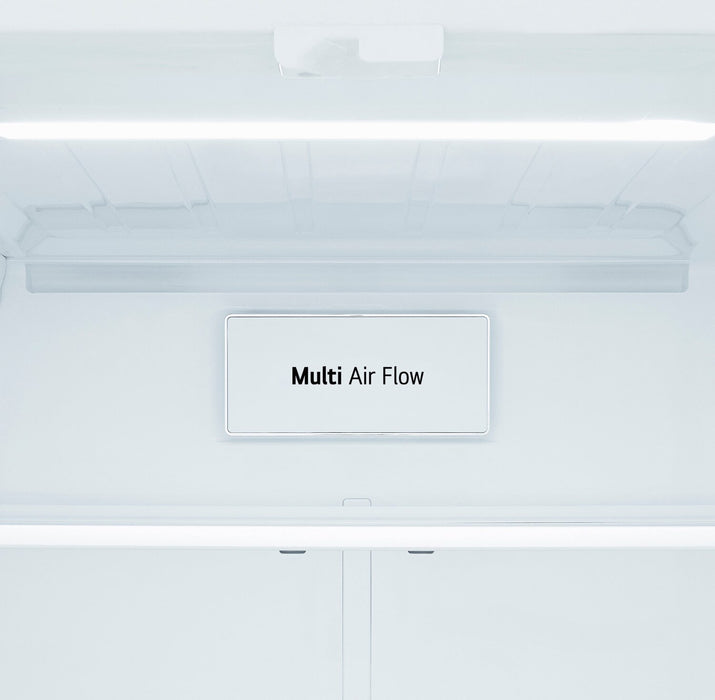 Réfrigérateur 3 portes LG de 21 pi3 et de 33 po à portes françaises - acier inoxydable résistant aux traces de doigts - LF21C6000V