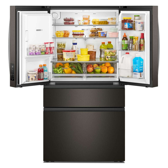 Réfrigérateur Whirlpool de 29 pi3 et de 36 po à portes françaises - acier inoxydable noir résistant aux traces de doigts - WRMF3636SV