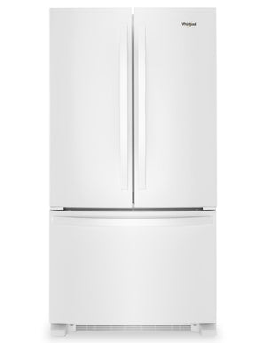 Réfrigérateur Whirlpool de 36 po et de 25,2 pi³ à portes françaises - blanc - WRFF3036RW
