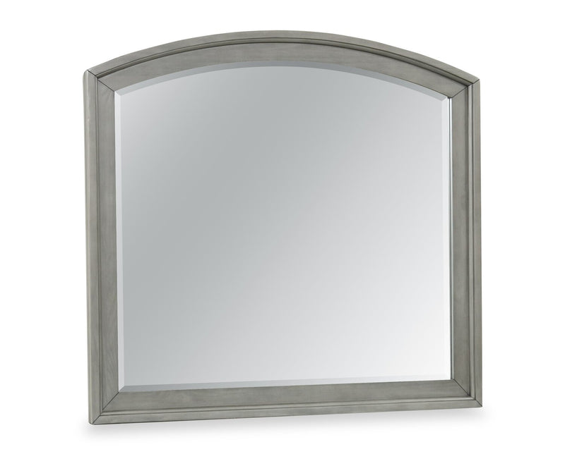 Miroir de commode de chambre à coucher Chelsea - gris