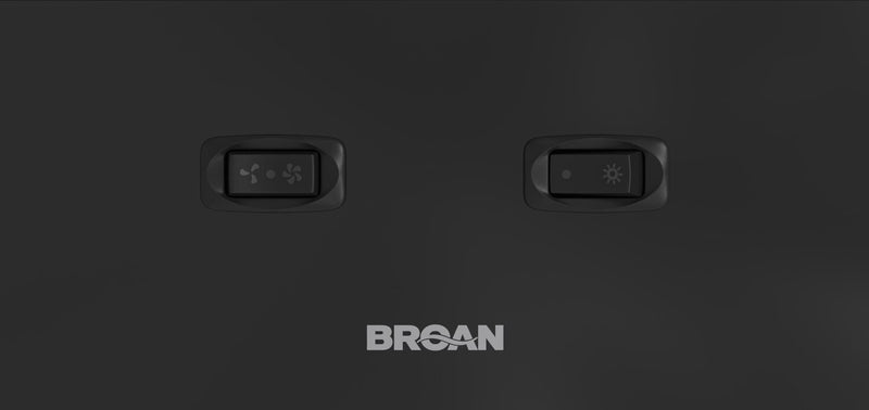 Hotte de cuisinière sous l’armoire Broan de série GLA1 de 42 po - Noir -  GLA1423BL